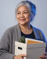 Portrait of Lourdes, the fictional persona of the Backup Manager, an AI agent