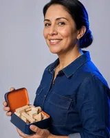 Portrait of Valeria, the fictional persona of the Build Kit, an AI agent