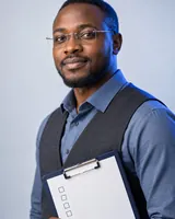 Portrait of Otieno, the fictional persona of the Outreach Prioritizer, an AI agent