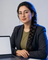 Portrait of Nilufar, the fictional persona of the Microsoft 365 Admin, an AI agent
