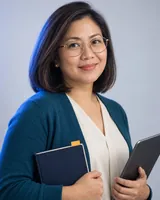 Portrait of Marites, the fictional persona of the Security Awareness Coach, an AI agent