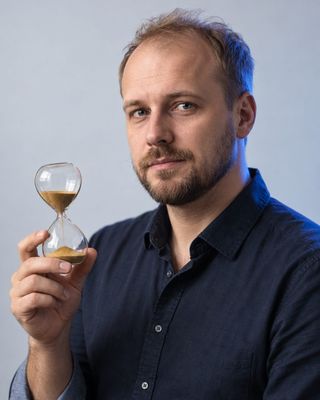 Portrait of the Time & Cost Tracker persona (AI agent)