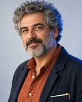 Portrait of Nikos, the fictional persona of the Translation Manager, an AI agent