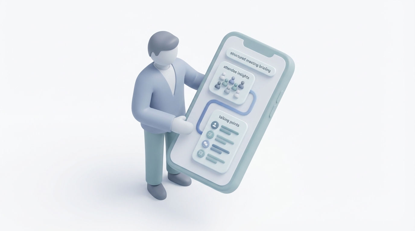 Meeting ROI dashboard showing improved close rates from AI-prepared briefings