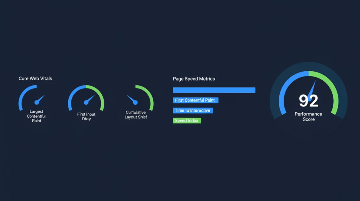 Analytics dashboard with graphs and charts showing website performance metrics