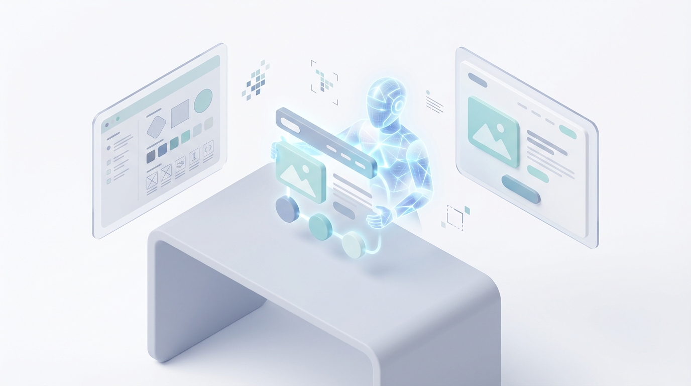 AI agent building a pixel-perfect landing page following a brand style guide