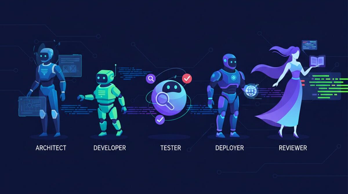 Multi-agent development - specialized AI agents collaborating as a coordinated team